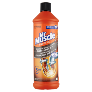Mr Muscle Power Gel lefolyótisztító gél 1 l