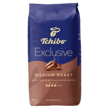 Tchibo Exclusive Medium Roast szemes pörkölt kávé 1 kg