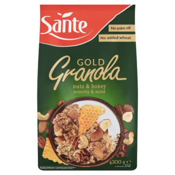 Sante Granola Gold teljes kiőrlésű cereáliapelyhek magvakkal és mézzel 300 g
