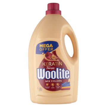 Woolite Keratin Therapy folyékony mosószer keratinnal színes ruhákhoz 75 mosás 4,5 l