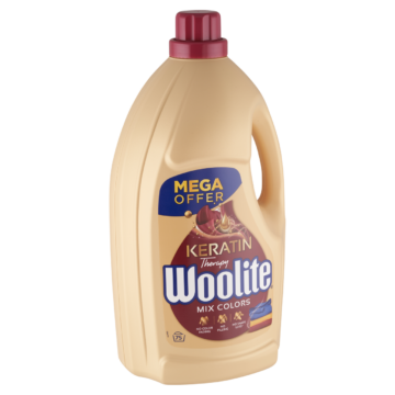 Woolite Keratin Therapy folyékony mosószer keratinnal színes ruhákhoz 75 mosás 4,5 l