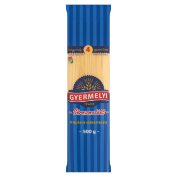 Gyermelyi cérnametélt 4 tojásos száraztészta 500 g