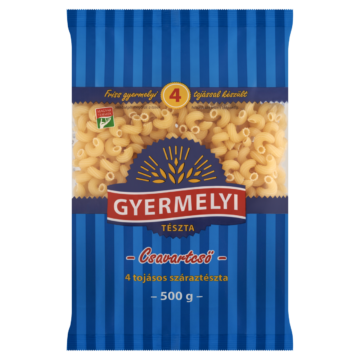 Gyermelyi csavartcső 4 tojásos száraztészta 500 g