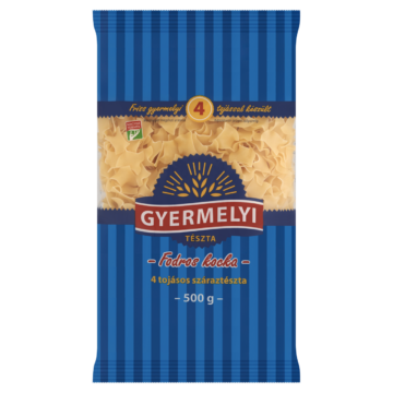 Gyermelyi fodros kocka 4 tojásos száraztészta 500 g