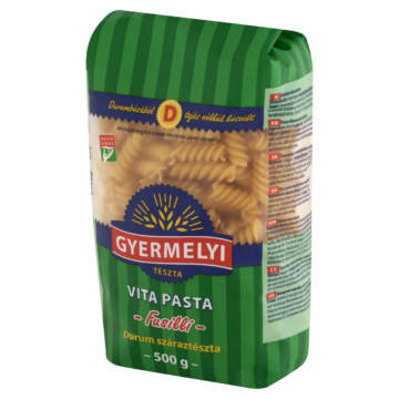 Gyermelyi Vita Pasta Fusilli durum száraztészta 500 g