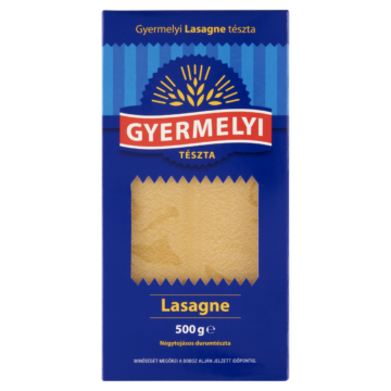 Gyermelyi Lasagne négytojásos durumtészta 500 g