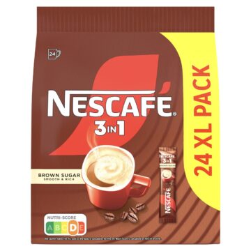 Nescafé 3in1 Brown Sugar instant kávéspecialitás barna cukorral 24 x 16,5 g (396 g)