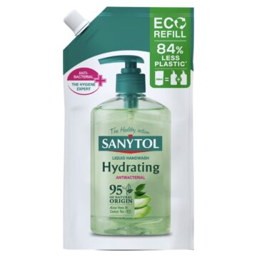 Sanytol Zöld Tea és aloe vera hidratáló folyékony szappan utántöltő 500 ml