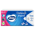Zewa Deluxe Original illatmentes papír zsebkendő 3 rétegű 90 db