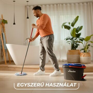 Vileda H₂prO pedálos forgó felmosó utántöltő – erős és tartós mikroszálas tisztítás