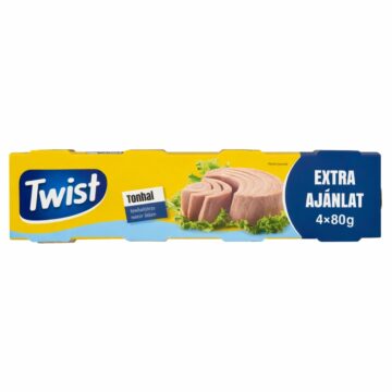 Twist tonhaltörzs natúr lében 4 x 80 g (320 g)