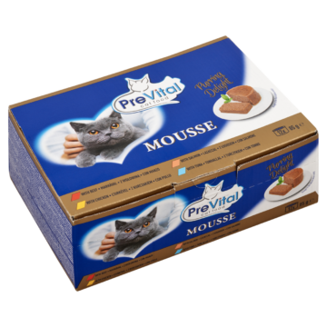 Prevital Mousse Nedves Macskaeledel konzerv vegyes felnőtt 12x85g