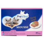 Prevital Nedves Macskaeledel konzerv Mousse vegyes junior 12x85g