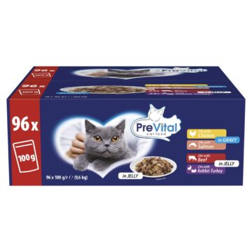 Prevital alutasakos macskaeledel giga box 96x100g