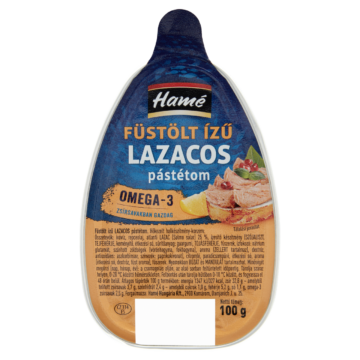 Hamé füstölt ízű lazacos pástétom 100 g