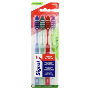 Signal Triple Action puha fogkefe 4 db