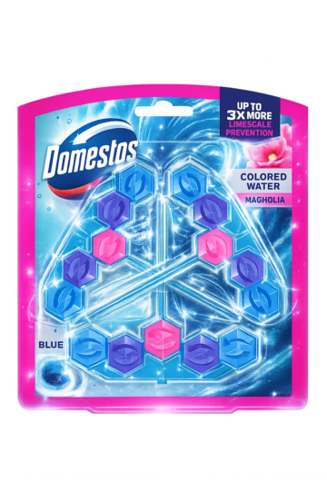 Domestos Power 5 Blue Water Magnolia WC frissítő blokk 3x 48 g