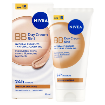 NIVEA BB 5 az 1-ben hidratáló arckrém közepes bőrtónusra 50 ml