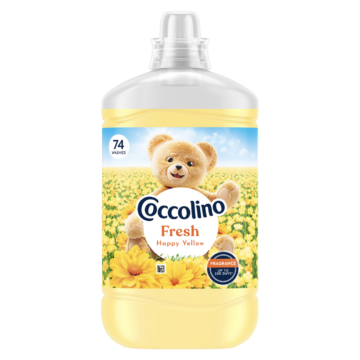 Coccolino Fresh Happy Yellow öblítőkoncentrátum 74 mosás 1702 ml