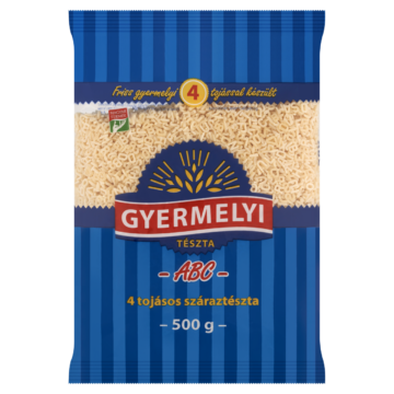 Gyermelyi ABC 4 tojásos száraztészta 500 g