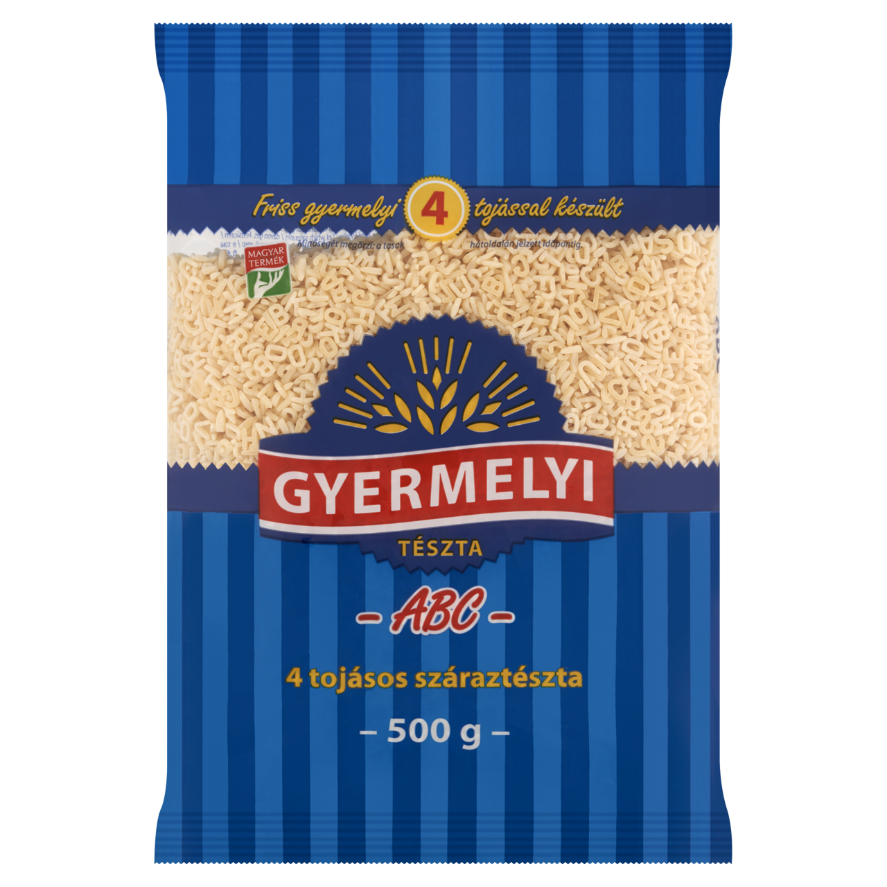 Gyermelyi ABC 4 tojásos száraztészta 500 g