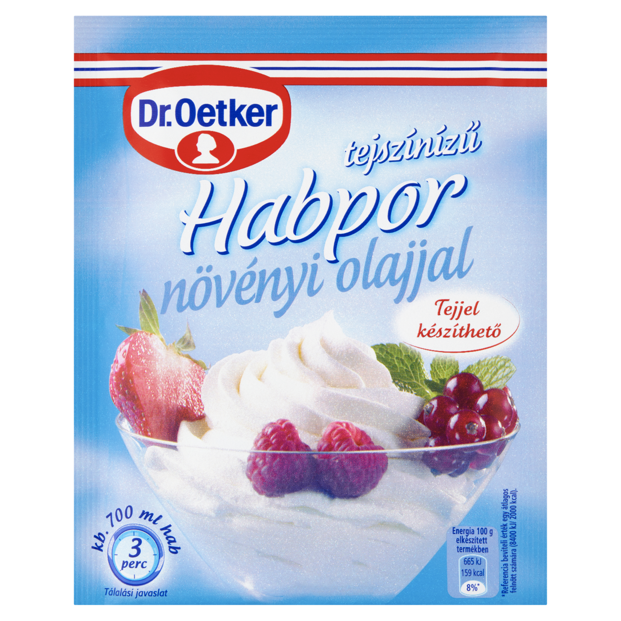 Dr. Oetker tejszínízű habpor növényi olajjal 45 g