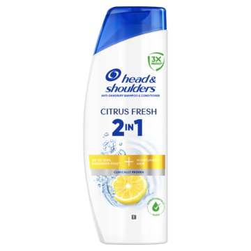 Head & Shoulders Citrus Fresh 2in1 korpásodás elleni Sampon és Balzsam 400 ml
