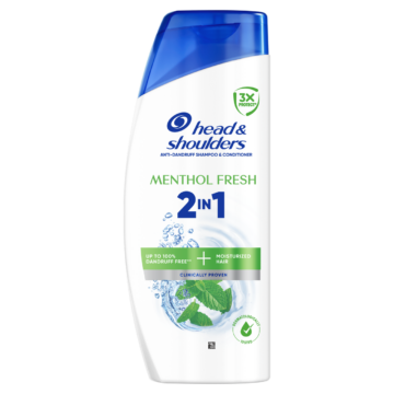 Head & Shoulders Menthol Fresh 2in1 korpásodás elleni Sampon és Balzsam 400 ml