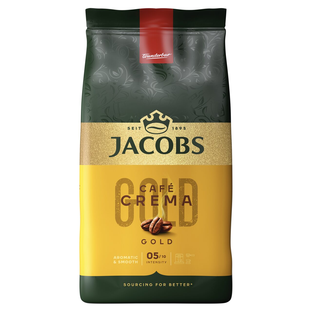 Jacobs Café Crema Gold szemes pörkölt kávé 1 kg