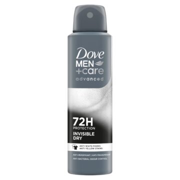 Dove Men+Care Advanced Invisible Dry férfi izzadásgátló dezodor spray 150 ml