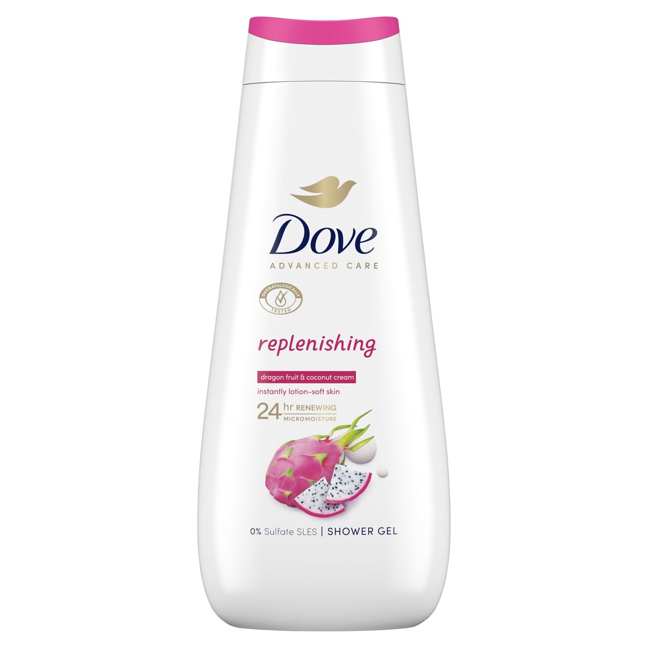 Dove Advanced Care Replenishing Dragon Fruit & Coconut krémtusfürdő 400 ml
