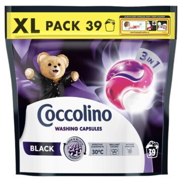 Coccolino 3in1 Black mosókapszula fekete és sötét ruhákhoz 39 db