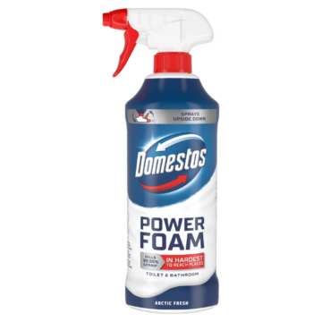 Domestos Power Foam Arctic Fresh WC és fürdőszoba tisztító hab 435 ml