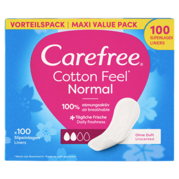 Carefree Cotton Feel Normal illatanyagmentes tisztasági betét 100 db