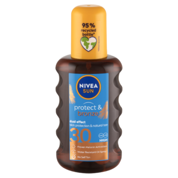 NIVEA SUN Protect & Bronze barnulást támogató napolaj spray FF30 200 ml