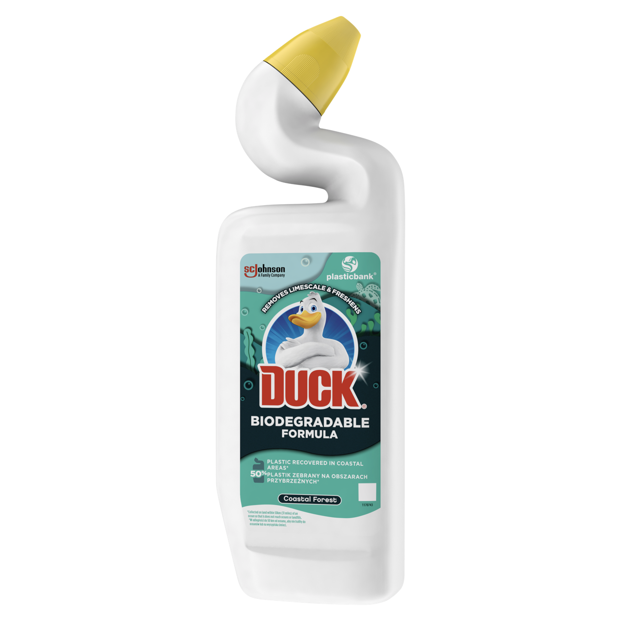 Duck Coastal Forest Biológiailag lebomló WC tisztító folyadék 750 ml