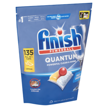 Finish Powerball Quantum All in 1 Lemon Mosogatógép kapszula 135db