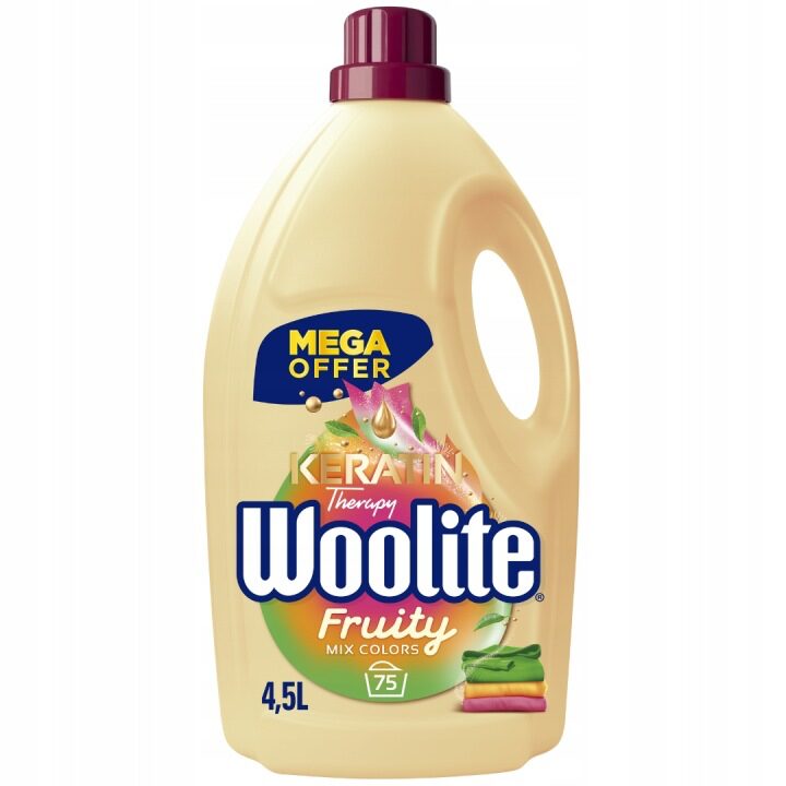 Woolite Keratin Therapy Fruity mosószer színes ruhákhoz 4,5 l - 75 mosás