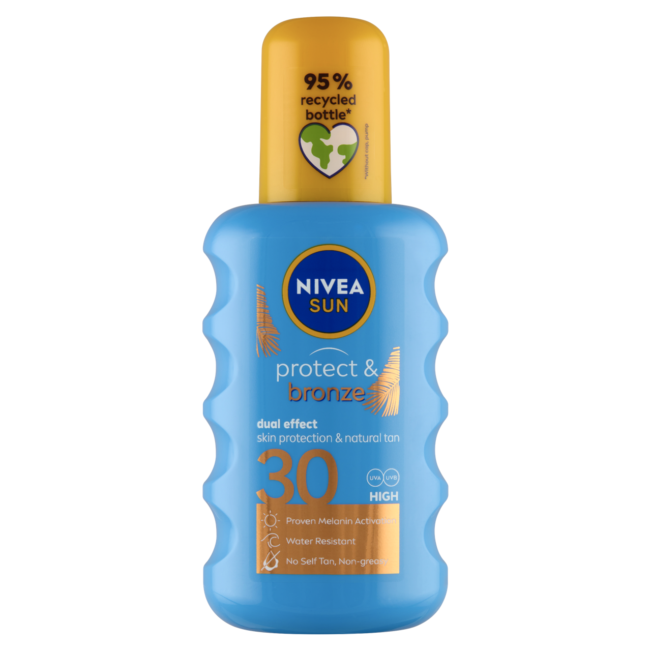 NIVEA SUN Protect & Bronze barnulást támogató napozó spray FF30 200 ml