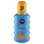 NIVEA SUN Protect & Bronze barnulást támogató napozó spray FF30 200 ml