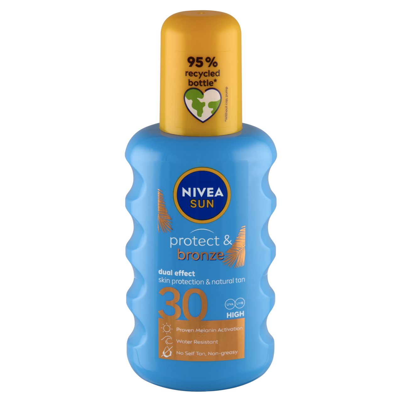 NIVEA SUN Protect & Bronze barnulást támogató napozó spray FF30 200 ml