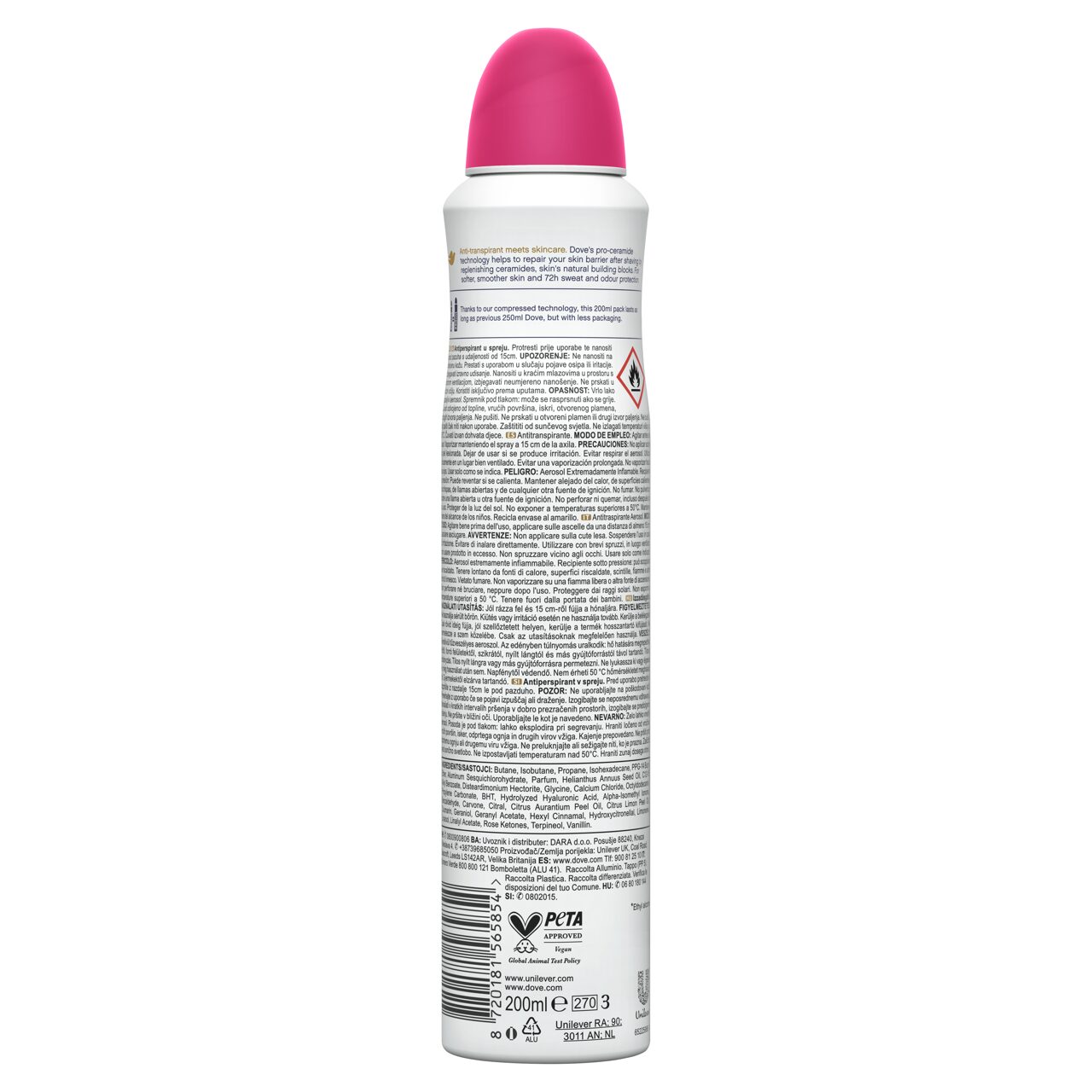 Dove Advanced Care Go Fresh Dragon Fruit & Coconut Cream Scent izzadásgátló dezodor 200 ml