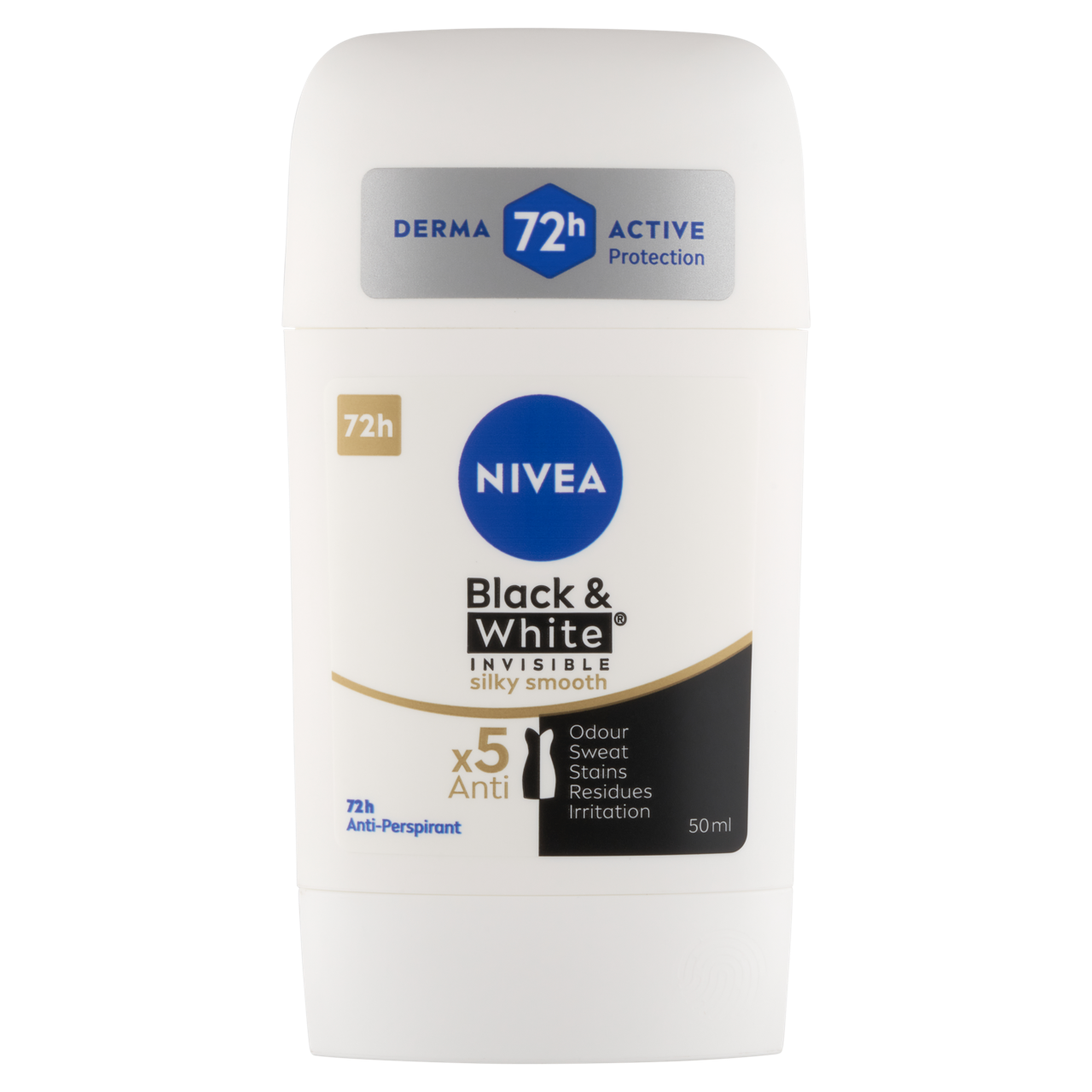 NIVEA Black & White Invisible Silky Smooth izzadásgátló deo stift 50 ml