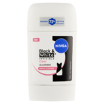 NIVEA Black & White Invisible Clear izzadásgátló deo stift 50 ml