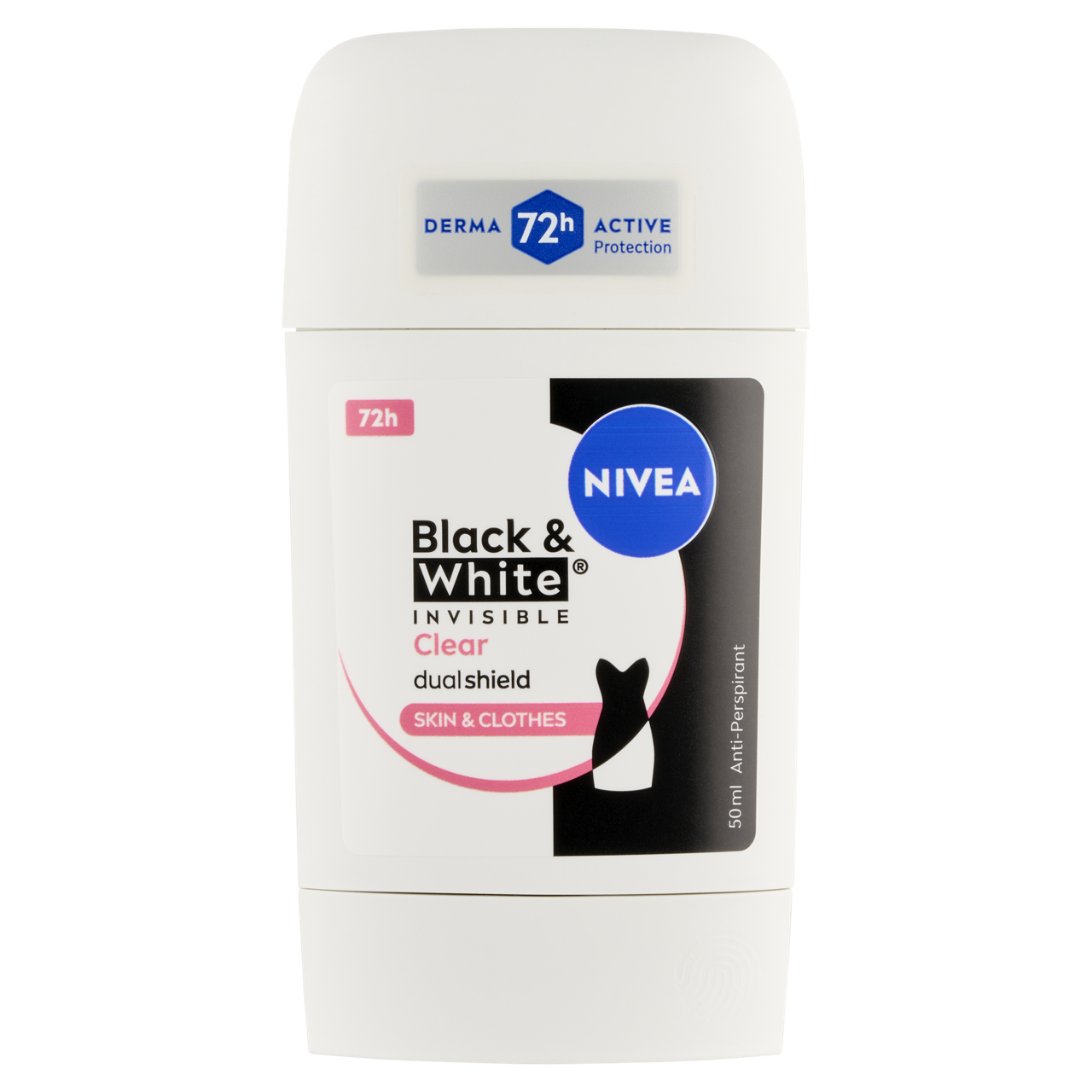 NIVEA Black & White Invisible Clear izzadásgátló deo stift 50 ml