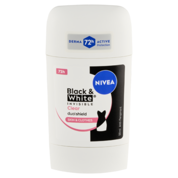 NIVEA Black & White Invisible Clear izzadásgátló deo stift 50 ml