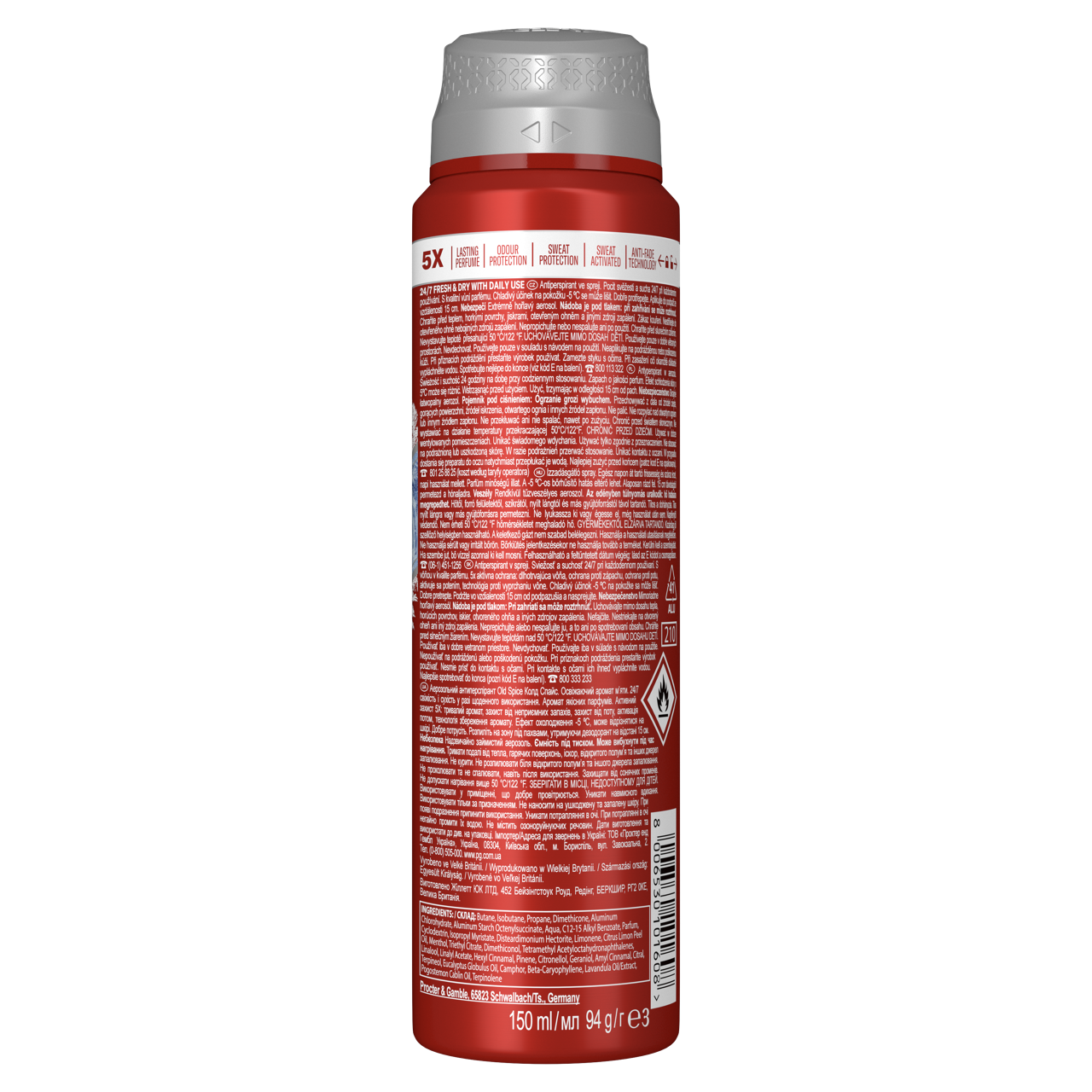 Old Spice Cold Spice férfi izzadásgátló spray –5°C hűsítő hatás