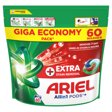 Ariel Allin1 PODS+ Extra folteltávolító mosókapszula 60 db Giga Economy